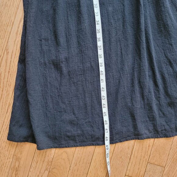 Mr. Buho Cotton Gauze Sundress Black Spaghetti Strap - Picture 10 of 10